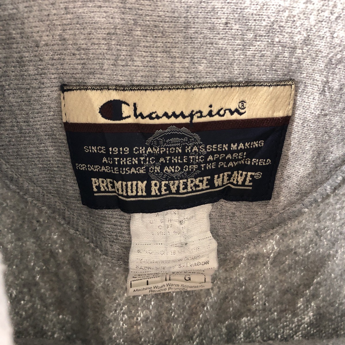 Vintage 2000'S Champion Premium Reverse Weave Back Print