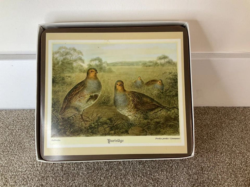 6x Vintage Pimpernel Game Birds Placemats Tablemats Boxed Set of 6 22cmx19.4cm  - Image 2 of 4