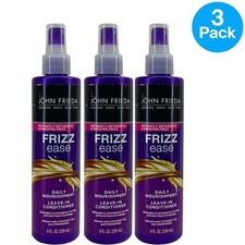 John Frieda Frizz Ease Leave-In Conditioner 8 Oz 3 Pack New