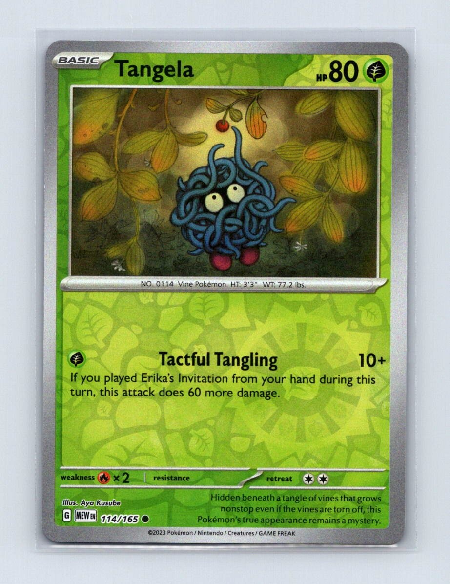 Tangela 114/165 Common 151 Pokemon Reverse Holo Near Mint