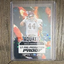 Leaf Aquatic Optichrome Brian Bosworth One of One Pre-Production Proof Football 