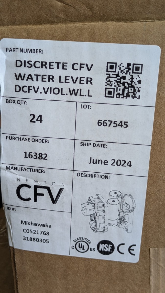 Discrete CFV Beverage Flow C05217678 VIOLET, GREEN, ORANGE, BLUE