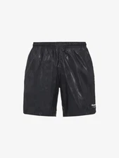 Alexander McQueen Men's McQueen Graffiti Swim Shorts in Black