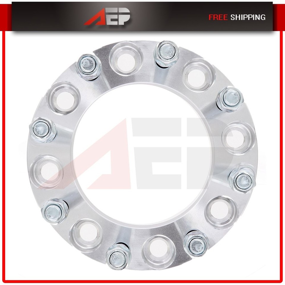 1 Pc Hub Centric Wheel Spacers 8 on 170mm 8x170mm 2 Inch Thick 124.9mm Hub M14x1.5 14x1.5 Thread Stud Fits Ford F250 F350 Super Duty Single Rear Wheel | Dually Front