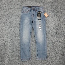 Lazer Flex Jeans Kids 5 Blue Straight Stretch Denim Casual Youth 21x18.5 NWT