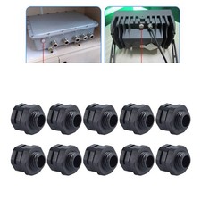 10 Pcs IP68 Ventilation Screws for For outdoor Security Light Fixtures Black