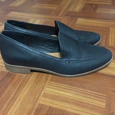 Lucky Brand Fiana Black Leather Loafers Flats Womens 8M Professional