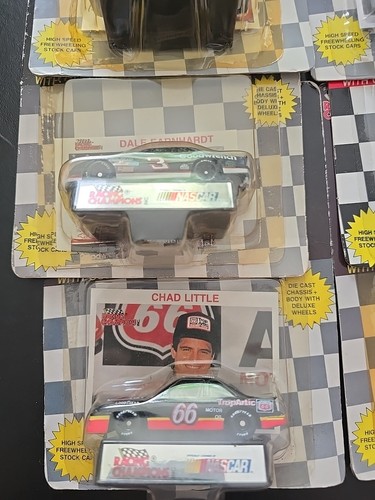 Lot of 14 Stock Car With Collectors Cards Various Drivers See Description