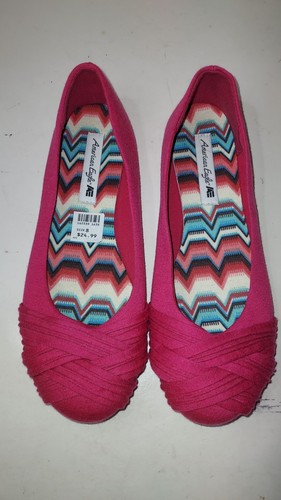 American Eagle Pink Casual Slip On Ballet Flats Size 8