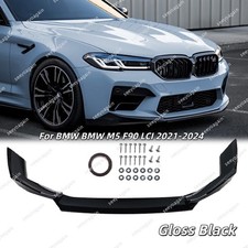 Gloss Black Front Bumper Lip Spoiler For BMW ...