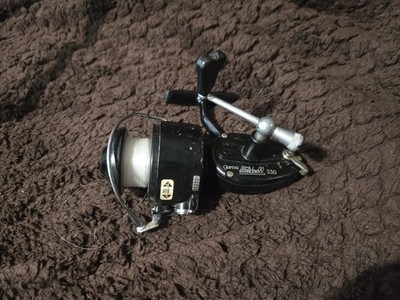 Mitchell Garcia 330フィシング リール & Cabela's 木材 ネット & ラインとルアー セット Vintage Garcia Mitchell 330 Fishing Spinning Reel Touch Bail works