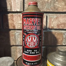 Marvel Mystery Oil Top Cylinder Lubrication Additive Vintage Can