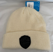 NWT Columbia Unisex Ivory Acrylic Cuffed Spring Grove Beanie OS