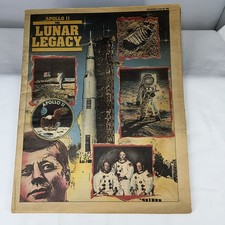 Vintage NASA, Apollo 11: The Lunar Legacy July 1989 Newsprint 60 Pg Tabloid RARE
