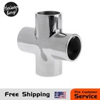 90 Degree Boat Hand Rail Fittings 4 Way 1"Tube 316 Marine Grade Stainless Steel