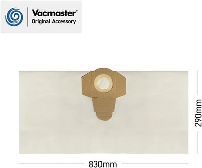 Vacmaster 950127 Staubsaugerbeutel Papier 20L 5 Stück