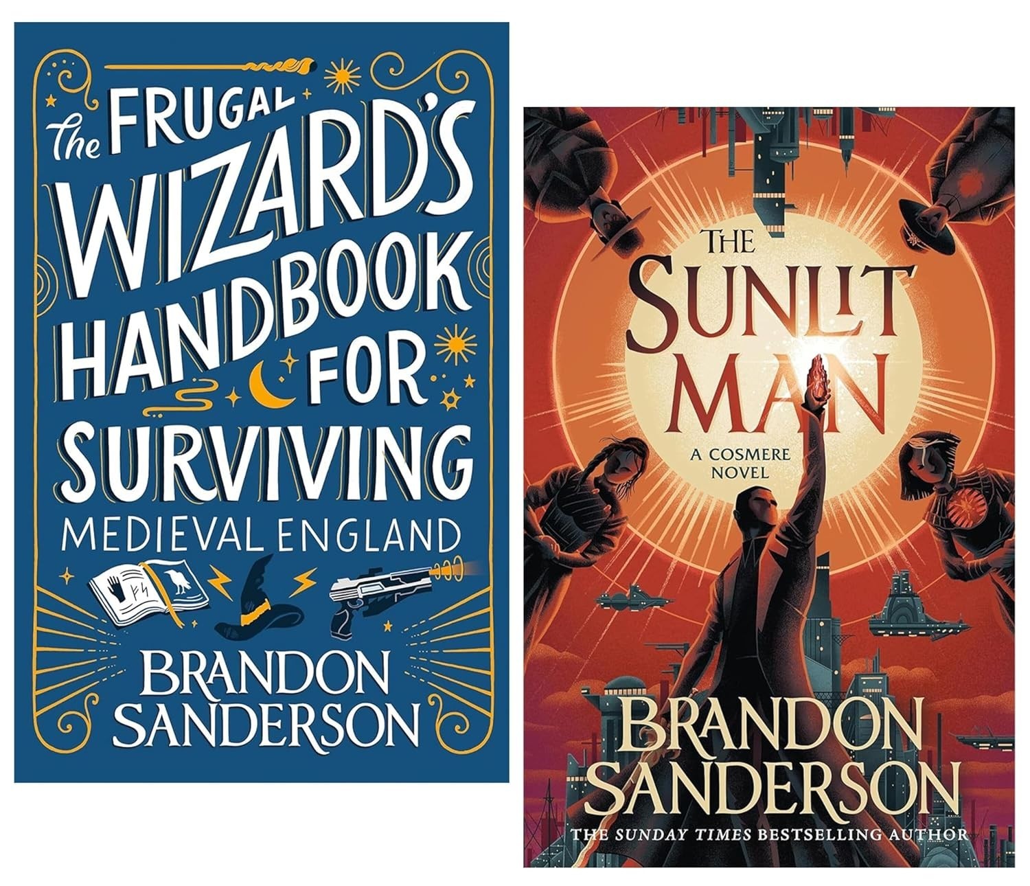 Secret Projects Series 2 Books Set by Brandon Sanderson Sunlit Man,Frugal Wizard