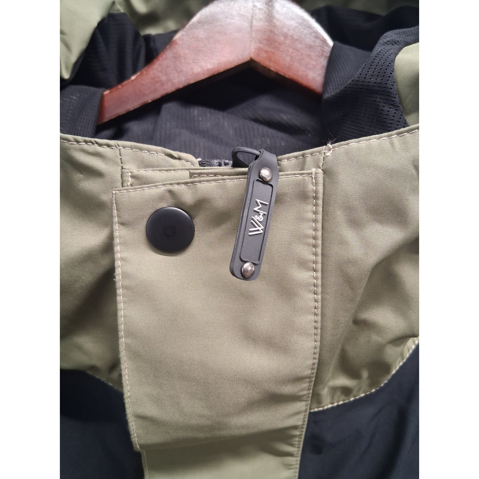 Wright and Mcgill Big Horn Jacket Mens Green Fishing Wading Hooded Coat Sz M image 3