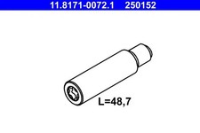 Bremssattelführung 11.8171-0072.1 ATE für MERCEDES-BENZ E-KLASSE T-Model SL
