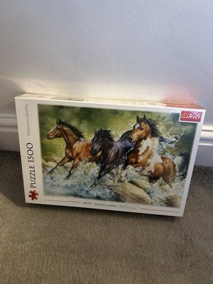 Brandneu und versiegelt DREI WILDE PFERDE 1500-teiliges Puzzle TREFL 26148
