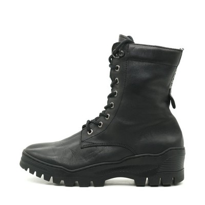 Tamaris Damen 1-25242 Stiefel Schwarz Leder Mittel Comfort Schnürstiefel EU 39