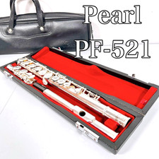 Pearl PF-521 Silver Flute E Mechanism With Case Tested Working