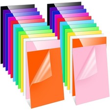 24 PCS 12x8 Inch Colored Opaque Cast Acrylic Sheets 12 Colors 0.08 Inch 2mm