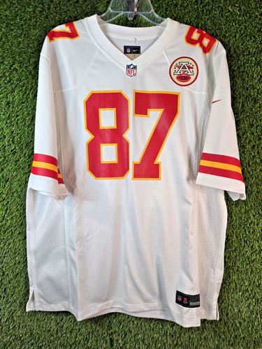 Nike On Field Apparel Kansas City Chiefs Travis Kelce #87 White Jersey Size XL
