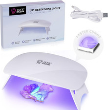 Mini UV Light for Resin, 2.5Times Higher Energy Value Portable Light, Faster Cur