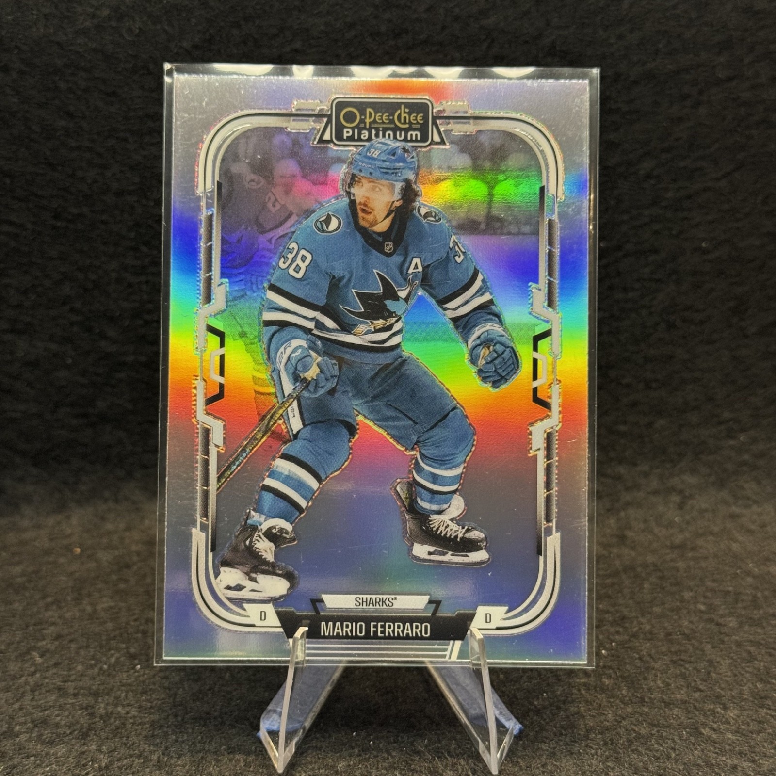 2025-26 O-Pee-Chee Platinum Mario Ferraro Rainbow #43 Sharks