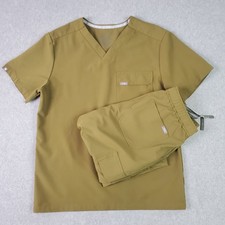 Figs Scrub Set Tansen Joggers Size Small Short Leon Top Size Med Martini Olive