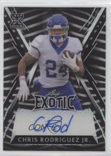 2023 Leaf Exotic Zebra Prismatic 8/8 Chris Rodriguez Jr #BA-CRJ Auto 0o5t