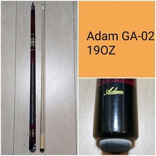 vintage Adam GA-02 Print Cue Standard Shaft 19oz Pool Billiard stick