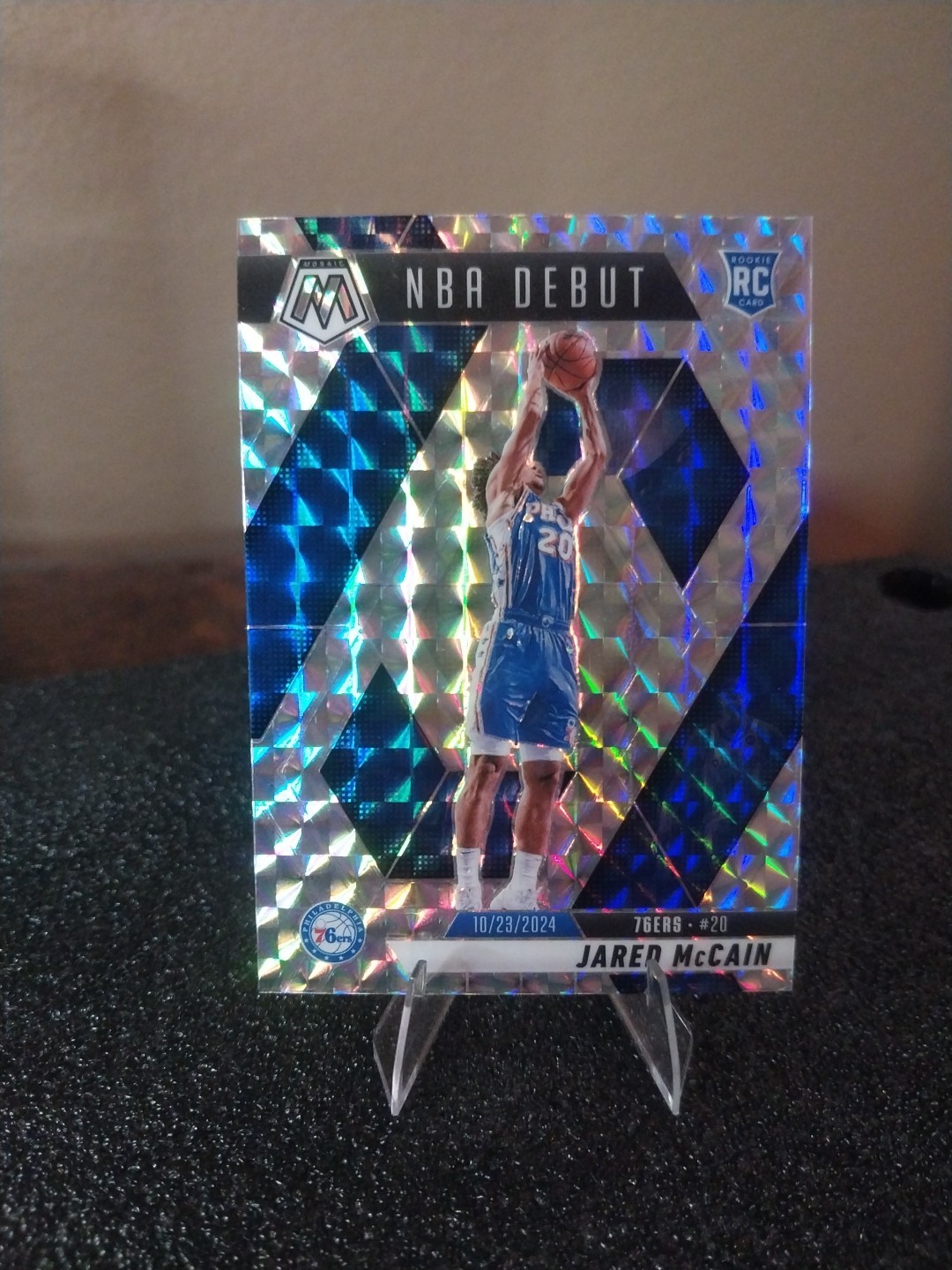 2024-25 Panini Mosaic - NBA Debut Jared McCain #263 Mosaic Prizm (RC)