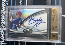 2011 Bryce Harper Bowman Platinum Prospect Autographs #BPA-BH Bgs 9.5/10 Auto