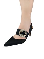 Marina Rinaldi Womens Nero Larice Satin Sling...