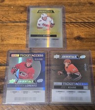 Joey Keane Steven Lorentz Upper Deck 2020-21 Credentials Lot Carolina Hurricanes