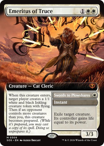 Wizards of the Coast MTG Emeritus of Truce SOS #0013 Mythic White