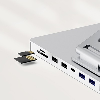 Schwenkbare Laptop Dockingstation mit 4K Display Typ C Port und Gigabit Netzwerk