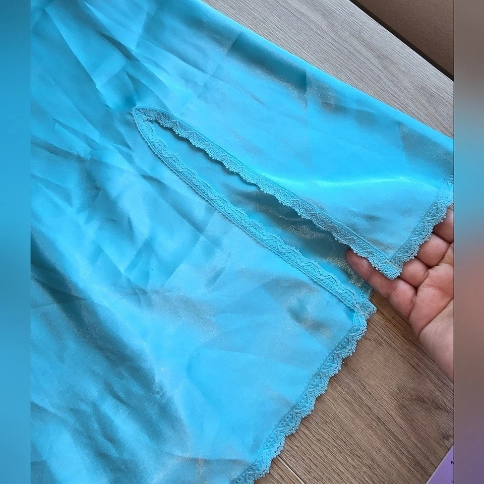 Shirley of Hollywood бирюзовый кружевной слип - размер средний - Изображение 3 из 4