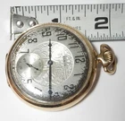 ANTIQUE ELGIN 17 JEWEL GOLD FILLED 25 YR POCKET WATCH Runs