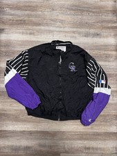 Vintage 90s Champion Colorado Rockies Windbreaker Jacket Zip Up Size XLarge