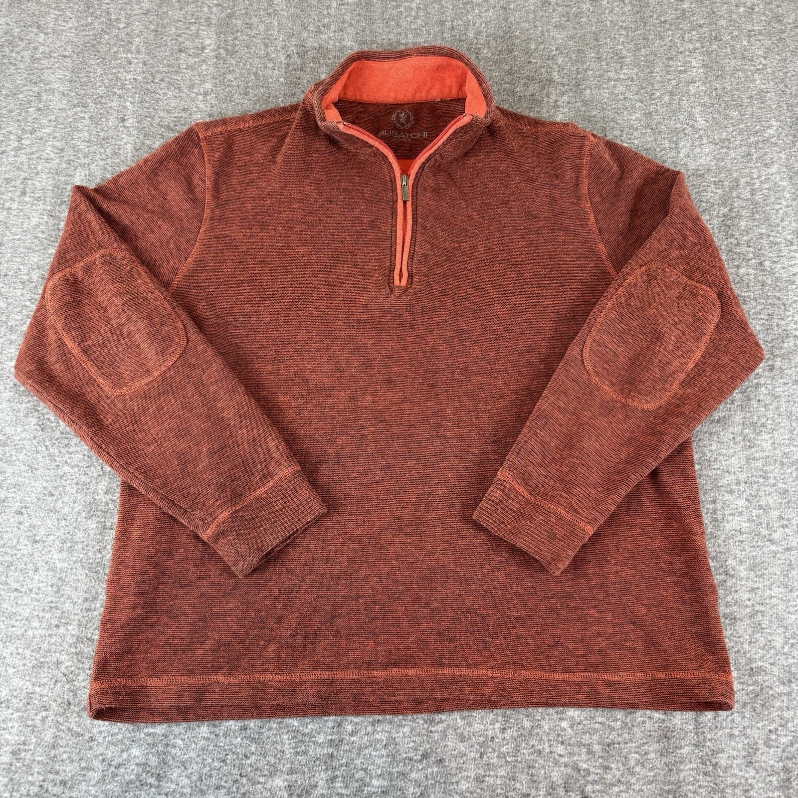 Bugatchi Uomo Quarter Zip Pullover Red Heather Kn… - image 2