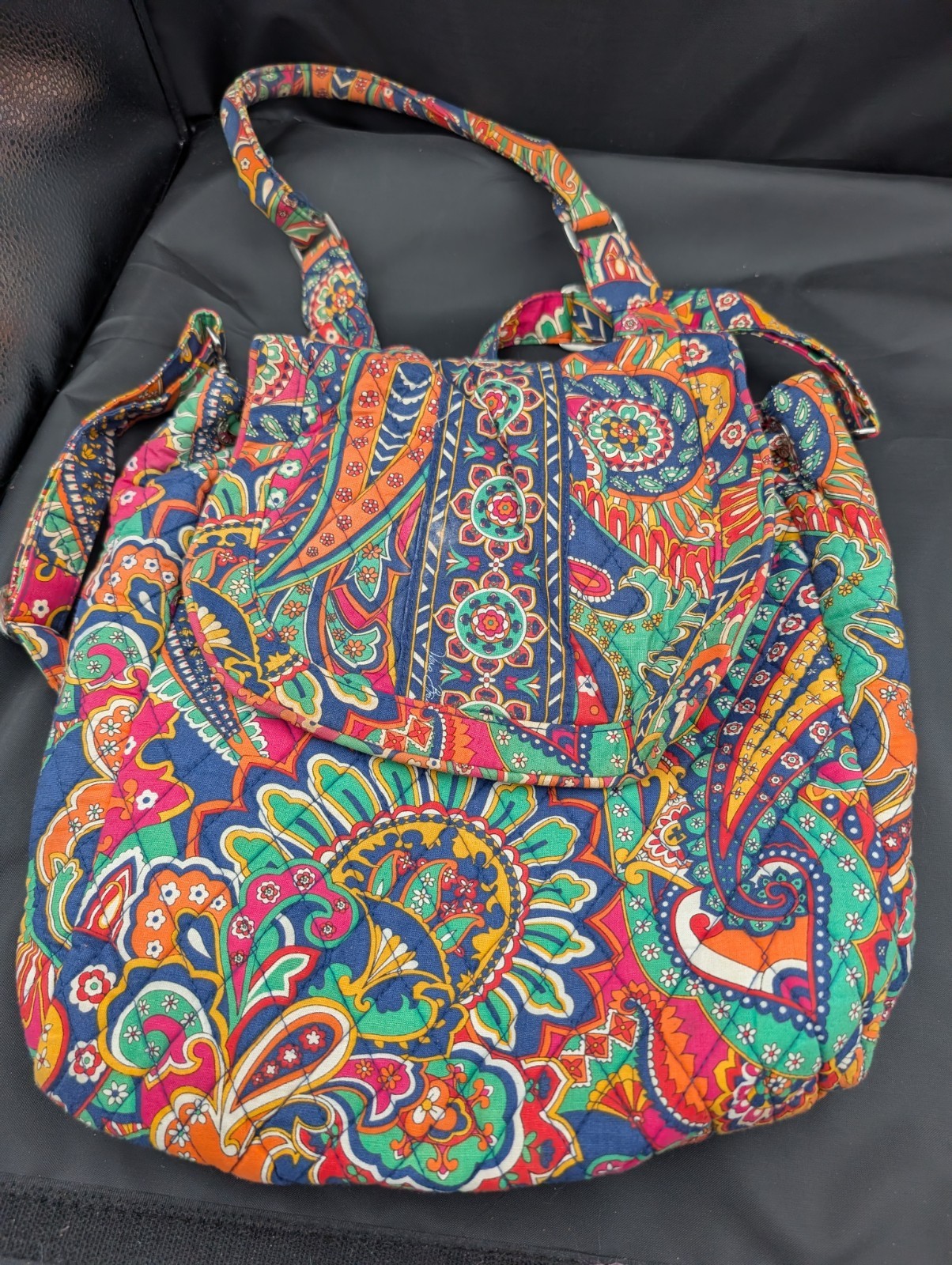 Vera Bradley Floral Paisley Backpack with Several Pockets