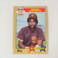 Tony Gwynn Padres 1987 Topps All Star Baseball Card #599