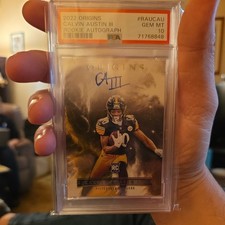 Calvin Austin III 2022 Origins Auto Rookie #RAU-CAU Steelers PSA 10