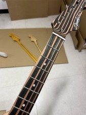 AAAA Stainless steel 22Frets Gloss Zebra wood Electric guitar Neck Parts New