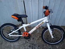 Carrera Cosmos Kids Bike 16-inch white orange mint condition lightweight bike vg