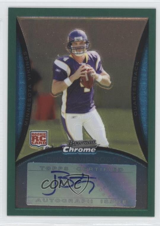 2008 Bowman Chrome Rookie Auto Green 57/150 John David Booty #BC56 Auto RC 0q4