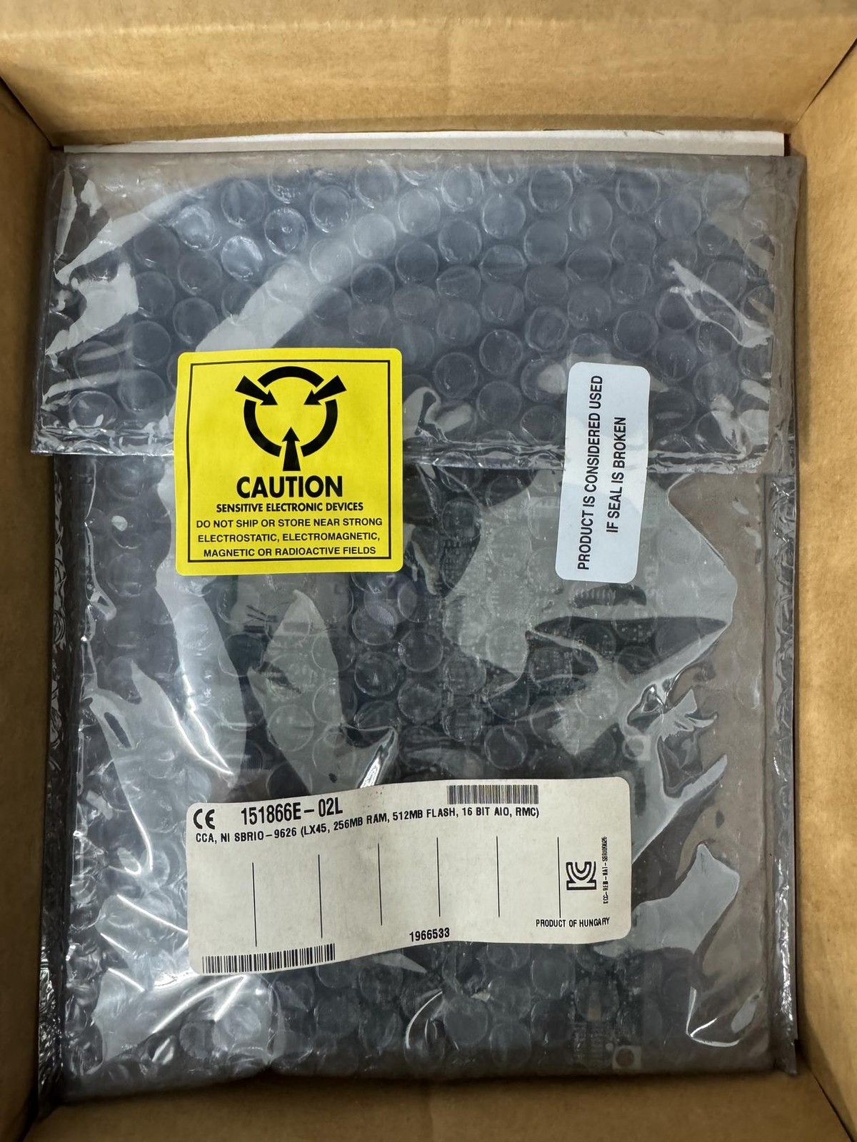 National Instruments NI SBRIO 9626, 400MHZ Controller L45 FPGA 16BIT AIQ RMC